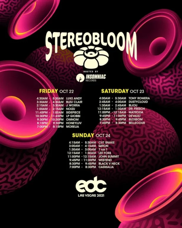 EDC Las Vegas 2021 Stereobloom Stage