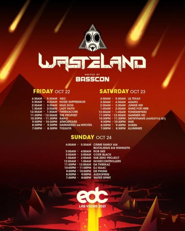 EDC Las Vegas 2021 Wasteland Stage