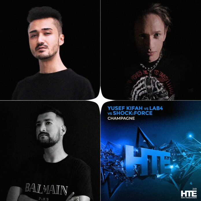Yusef Kifah just unleashed the massive collab Champagne with Hard Dance legends Lab 4 and SHOCKFORCE on Hard Trance Europe Recordings!