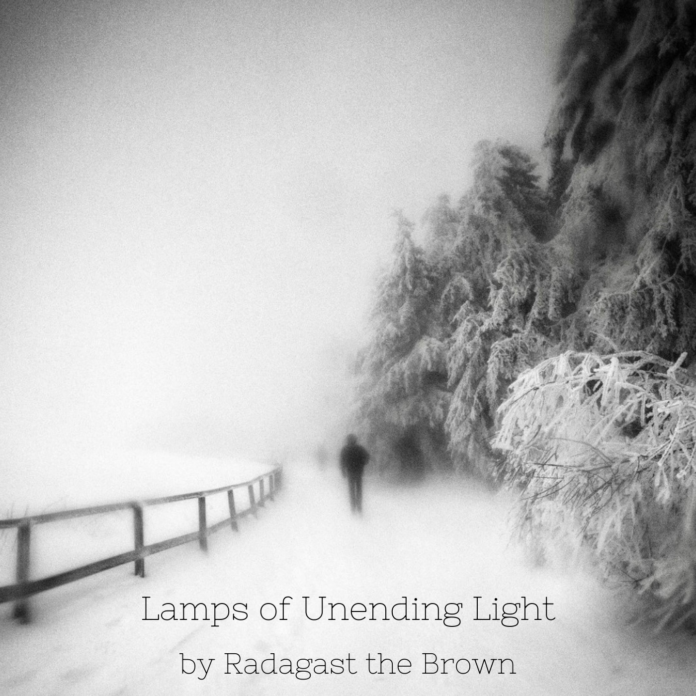 Radagast the Brown unveils deep, nostalgic and warm ambient vibes on his new winter-themed album "Lamps of Unending Light".