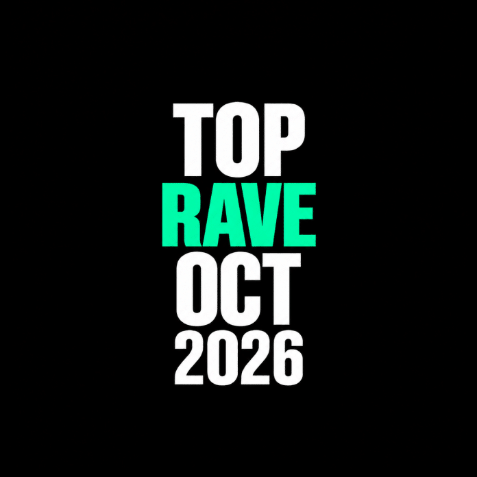 Paul Denton, Michael Leathers, Noro$t, ØSLO & DJ KINNER Rave Roundup Top Rave October 2026 roundup graphic